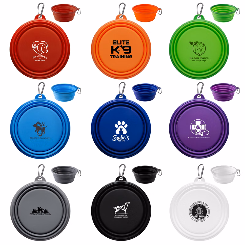Large Collapsible Silicone Pet Bowl
