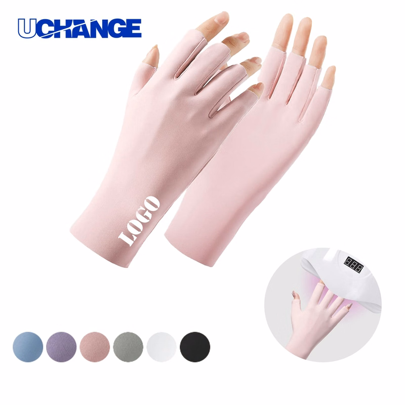 Nail Enhancement UV Resistant Ice Silk Gloves for Manicure Use