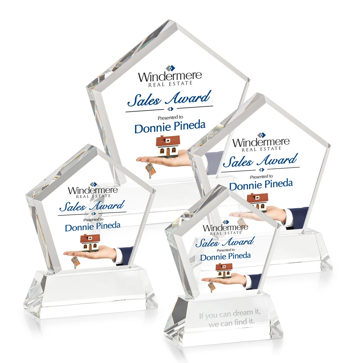 Genosee VividPrint™ Award on Base - Clear 1