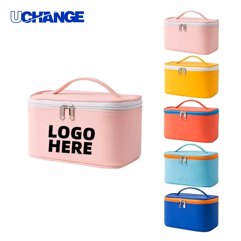 PU Leather Large Capacity Cosmetic Bag Organizer