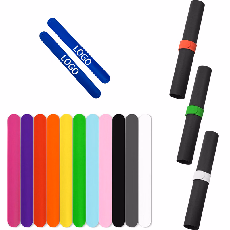 MOQ 20 Silicone Slap Bracelets