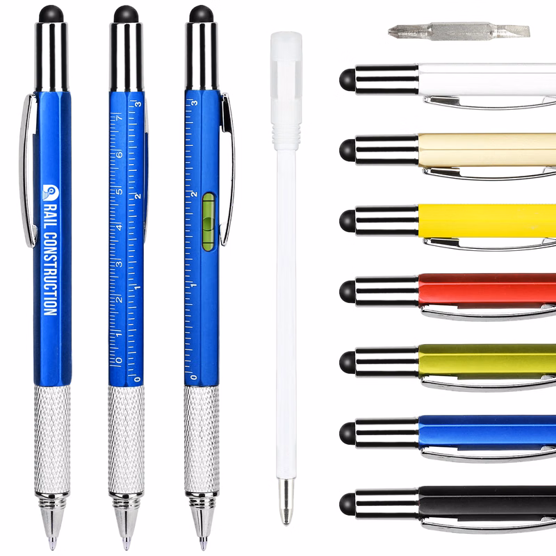 6-In-1 Multi Function Tool Pen With Stylus
