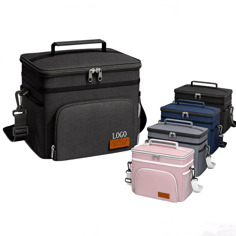 Large Double Layer Insulated Lunch Bag – Leakproof Cooler Tote for Adults