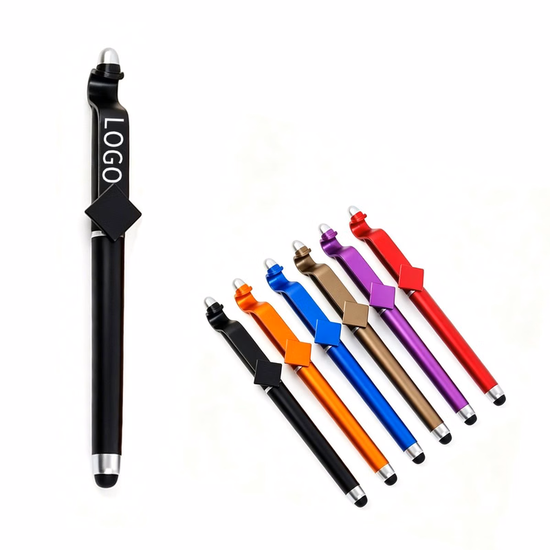 Plastic Pen Stand with Replaceable QR Code Card
