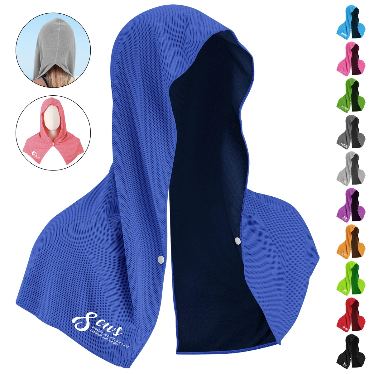 U-Shaped Cooling Sun Protection Headscarf 1