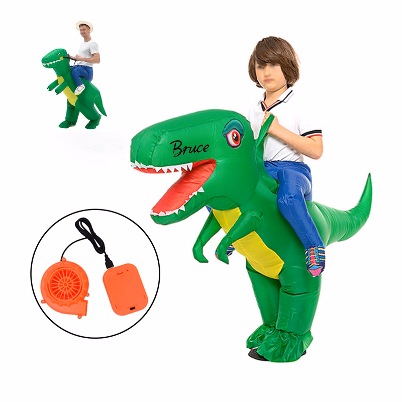 Halloween Kid's Riding Dinosaur Inflatable Costume