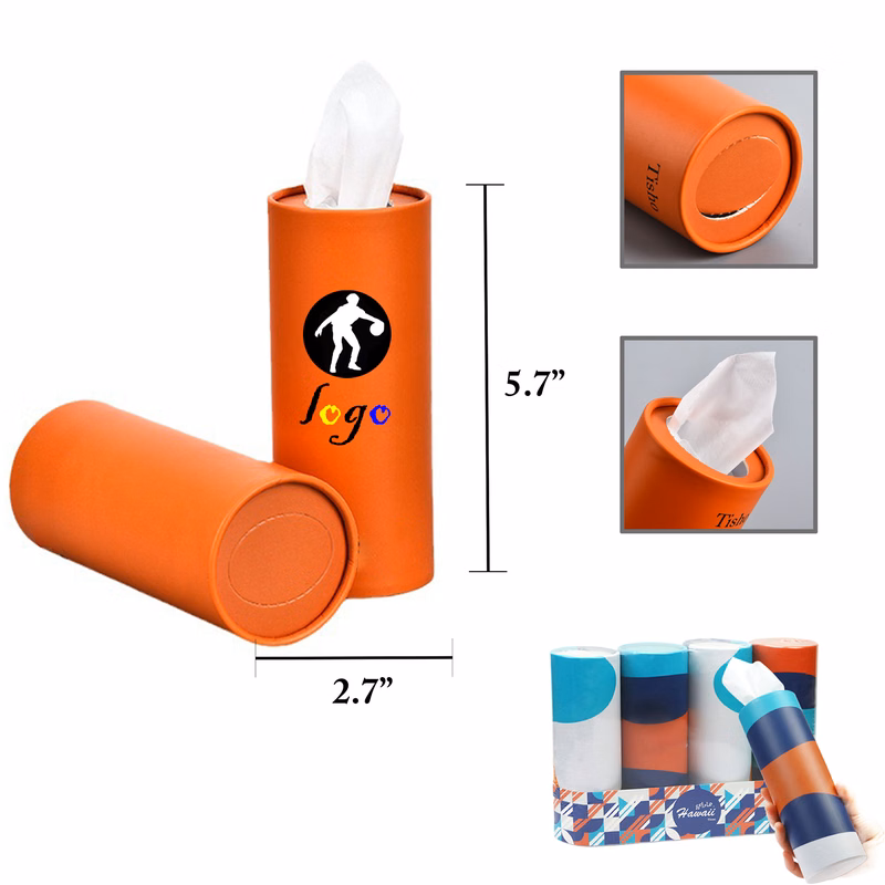 MOQ100 Round Car Tissue Holder Dispenser