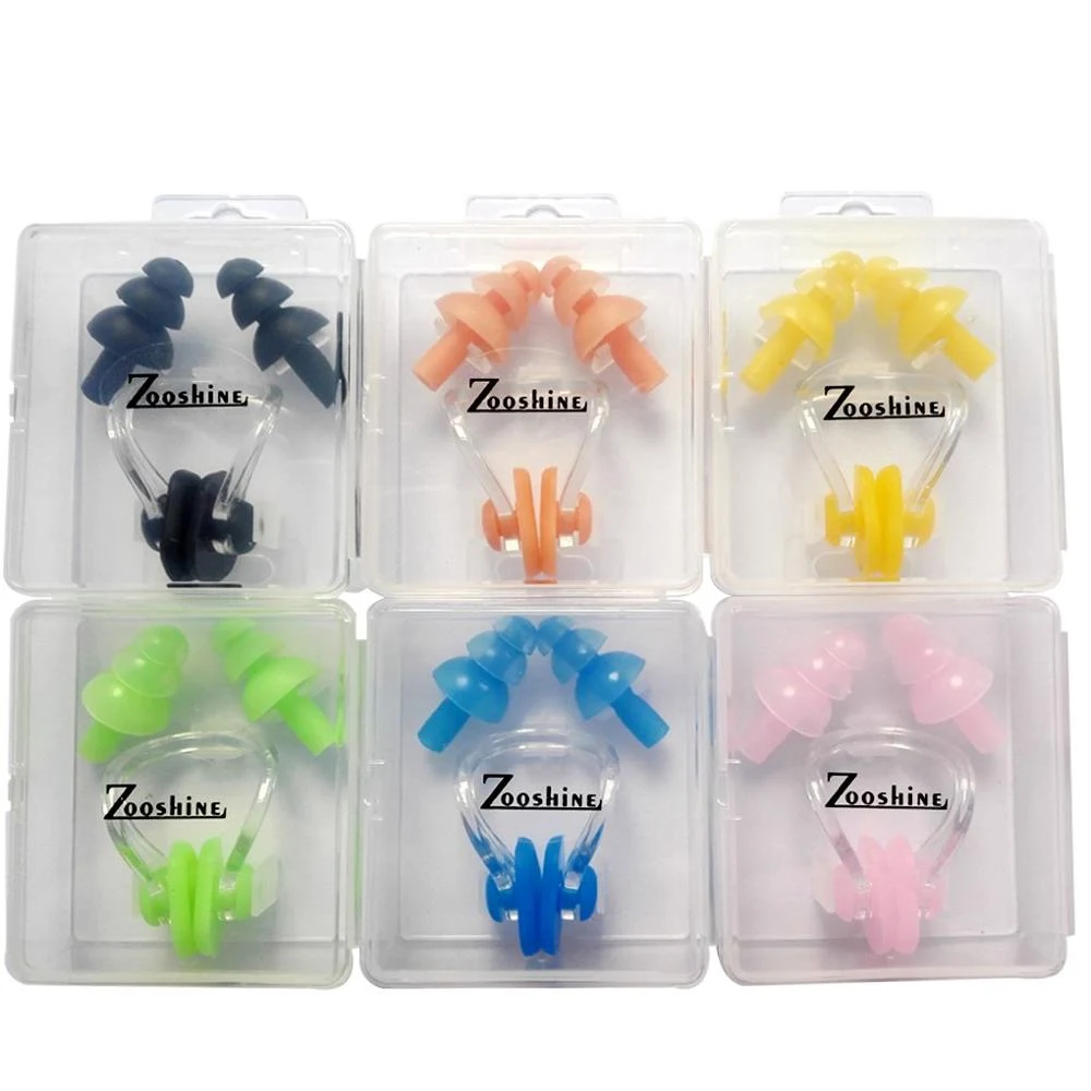 Swimming Silicone Ear Plugs and Nose Clip Set 1