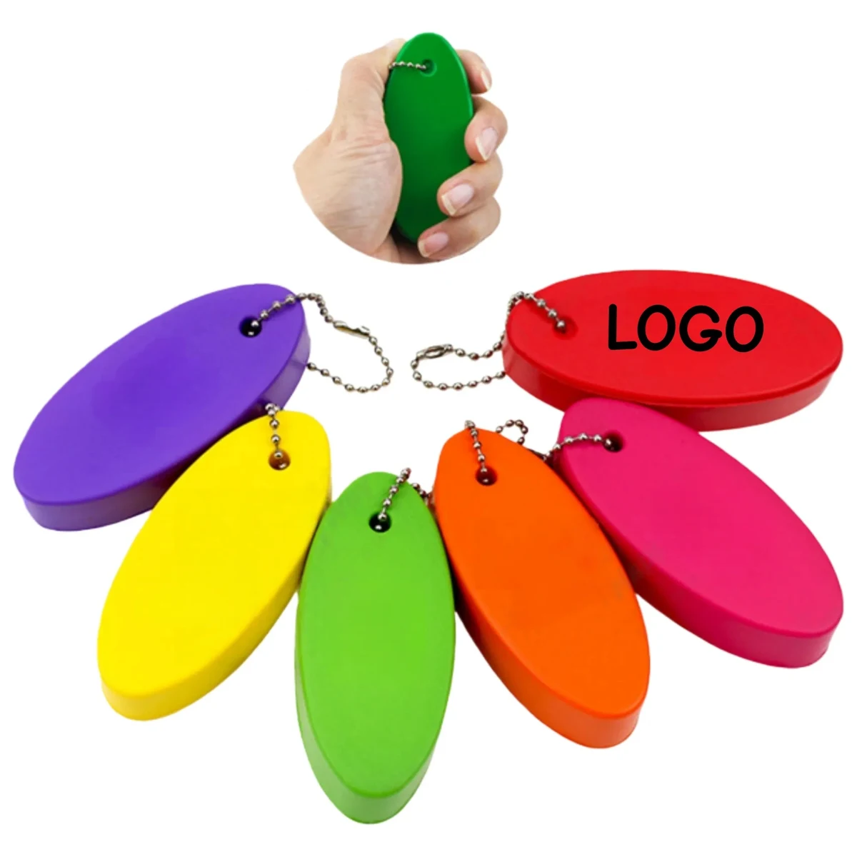 Stress Ball Keychain 2 In 1 Squeeze Toy Gift 1