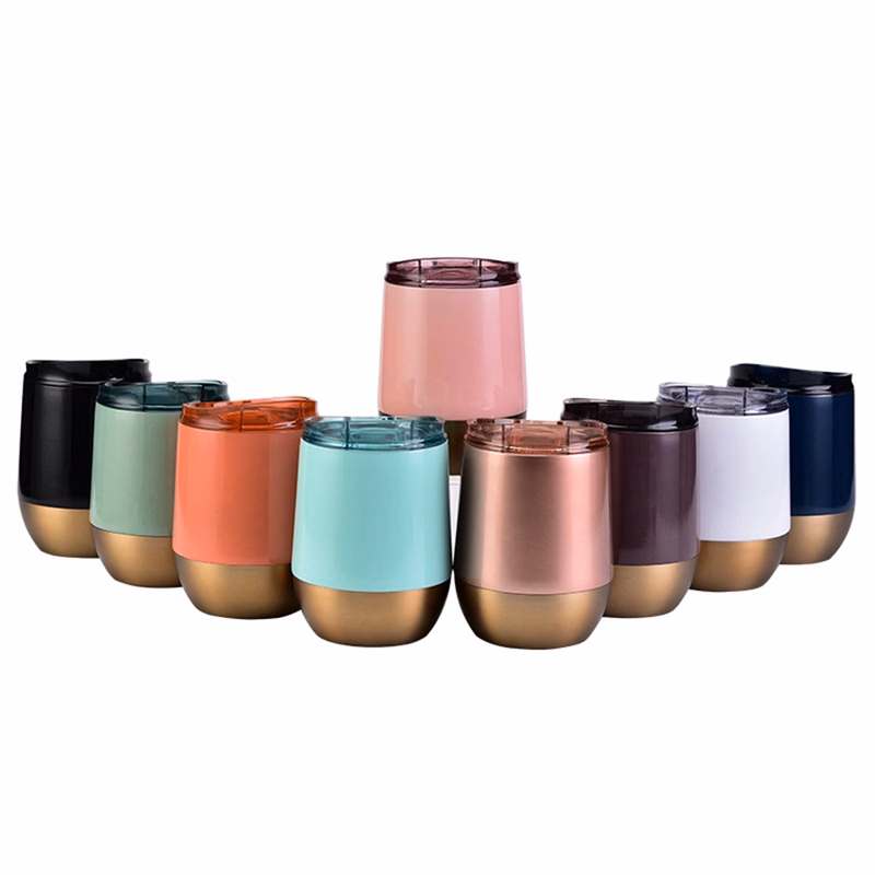 12 Oz. Stainless Steel Double Wall Coffee Cup with Lid