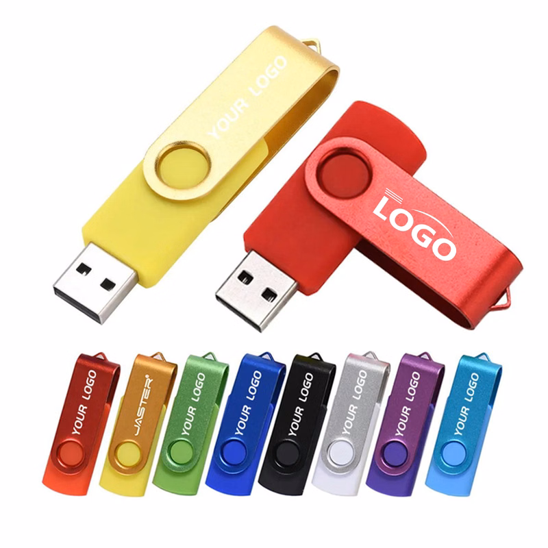 Metal Swivel Dual USB Drive for Phone and PC