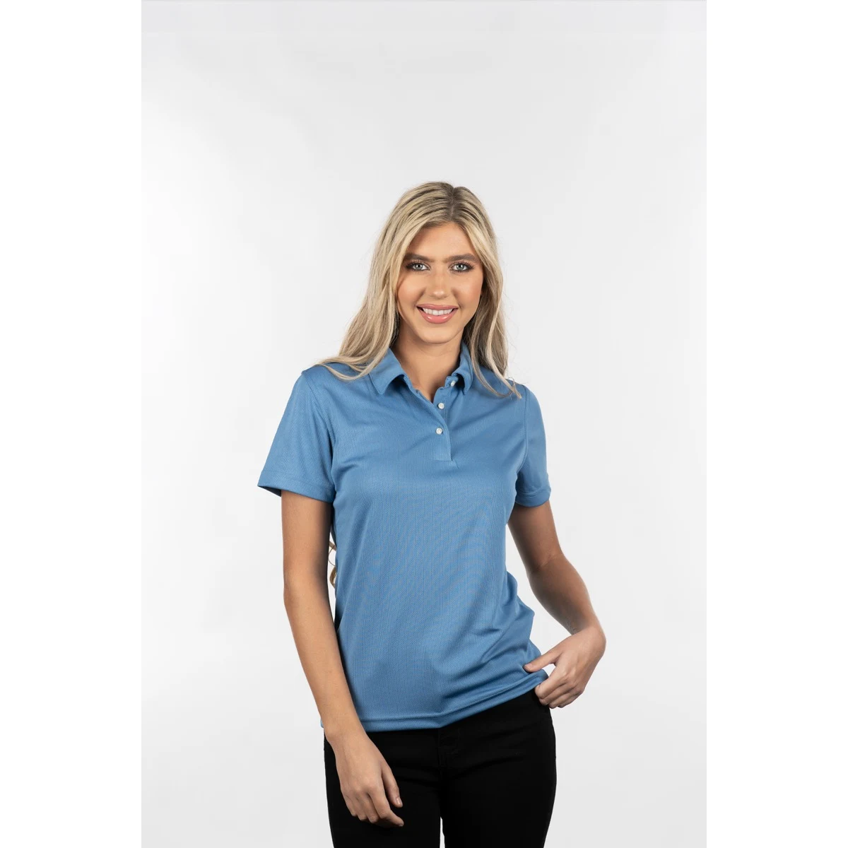 Ladies' Moisture Wicking VAPR Mesh Knit Polo Shirt 1