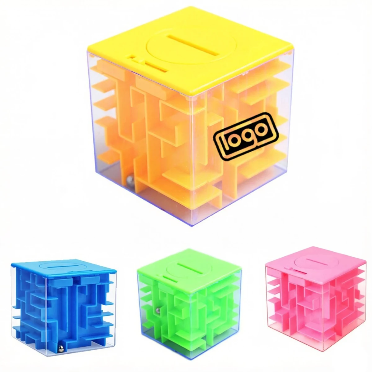 3D Maze Puzzle Cube Coin Bank 1