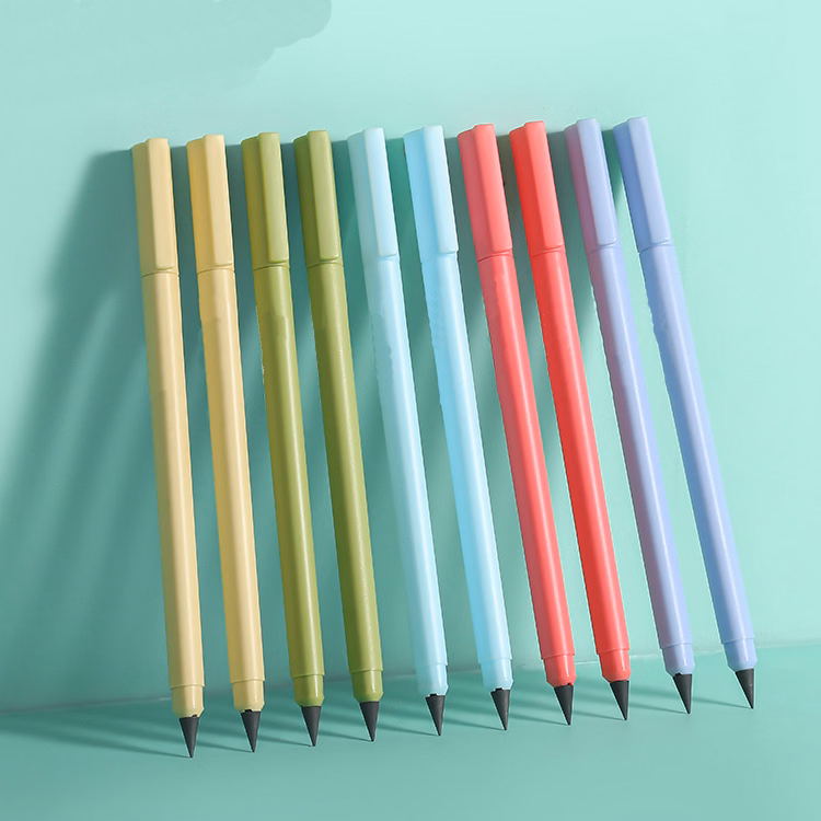 Leadless pencil made of plastic and is leadless