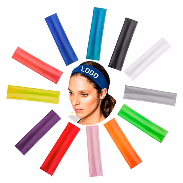 Custom Breathable Polyester Headband with Moisture Wicking — Outdoor Sports Promo