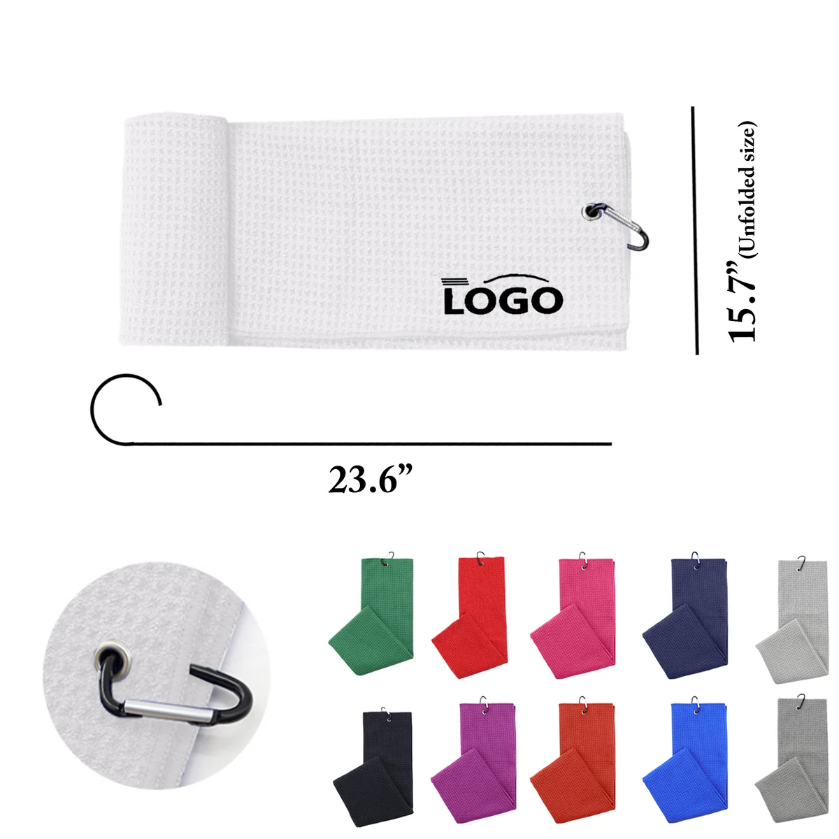 400GSM Microfiber Waffle Golf Towel 1
