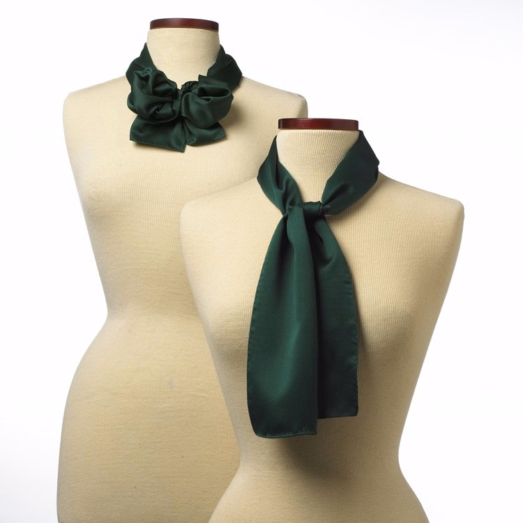 Hunter Green Silk 10" x 54" Scarf