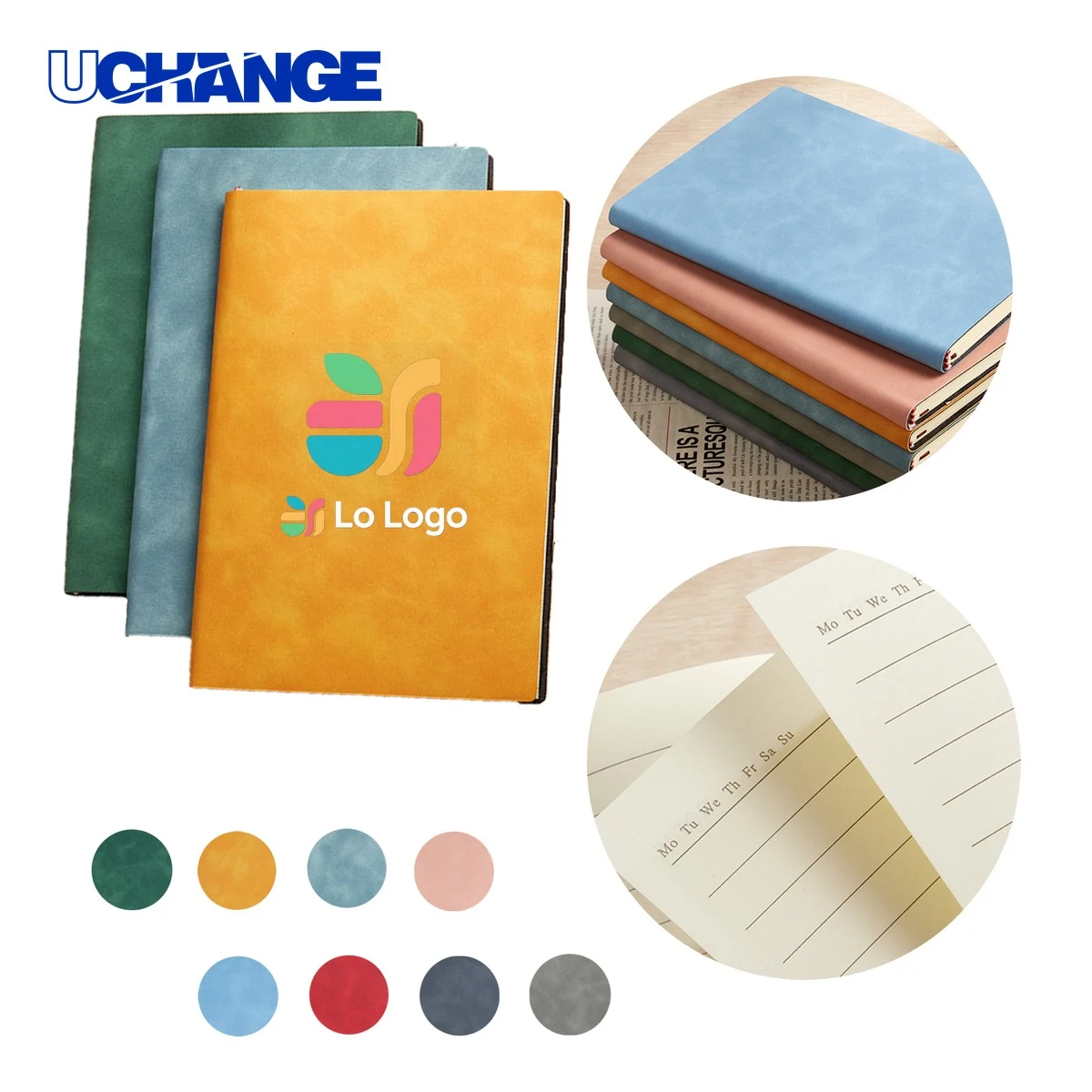 A5 PU Leather Cover Notebook Journal for Office 1