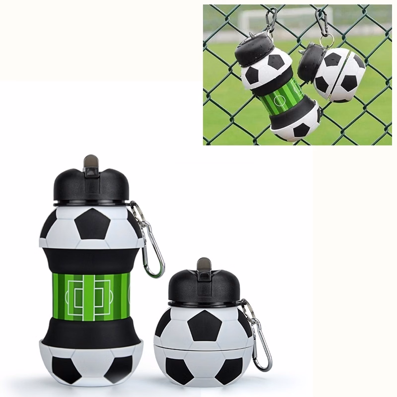 Custom Collapsible Football Sports Water Bottle