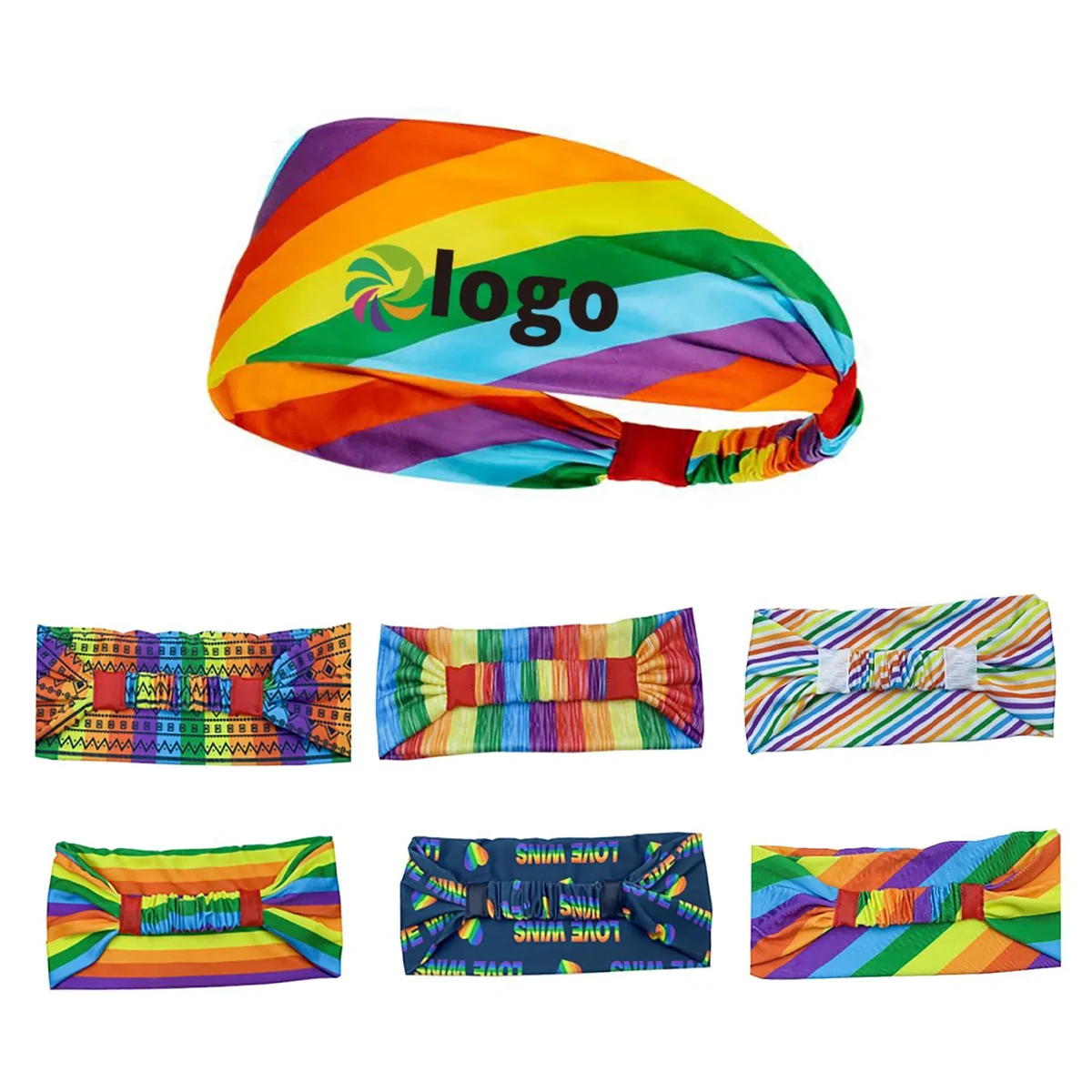 Rainbow Pride Sports Headbands Moq 50pcs 1