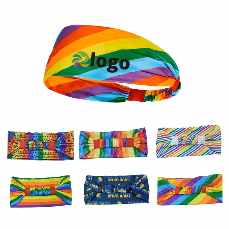 Rainbow Pride Sports Headbands Moq 50pcs