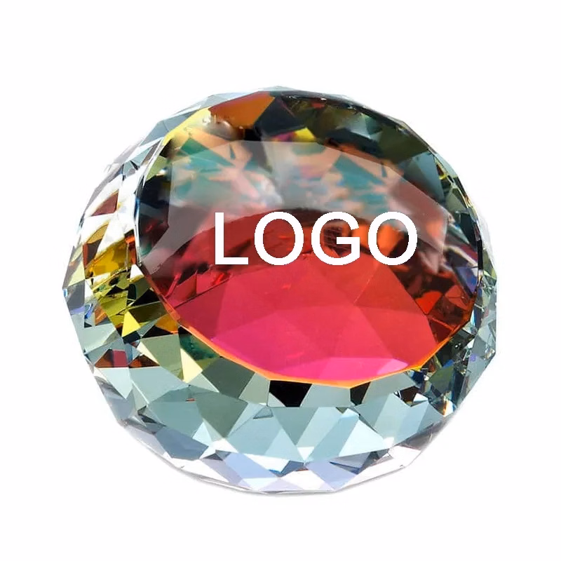 CRYSTAL GEM MEMENTO PRISM PAPERWEIGHT