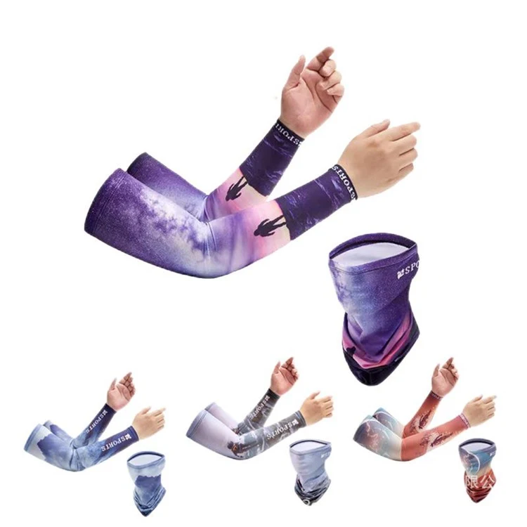 Full color customized Cooling Arm Sleeves Scraf set 1
