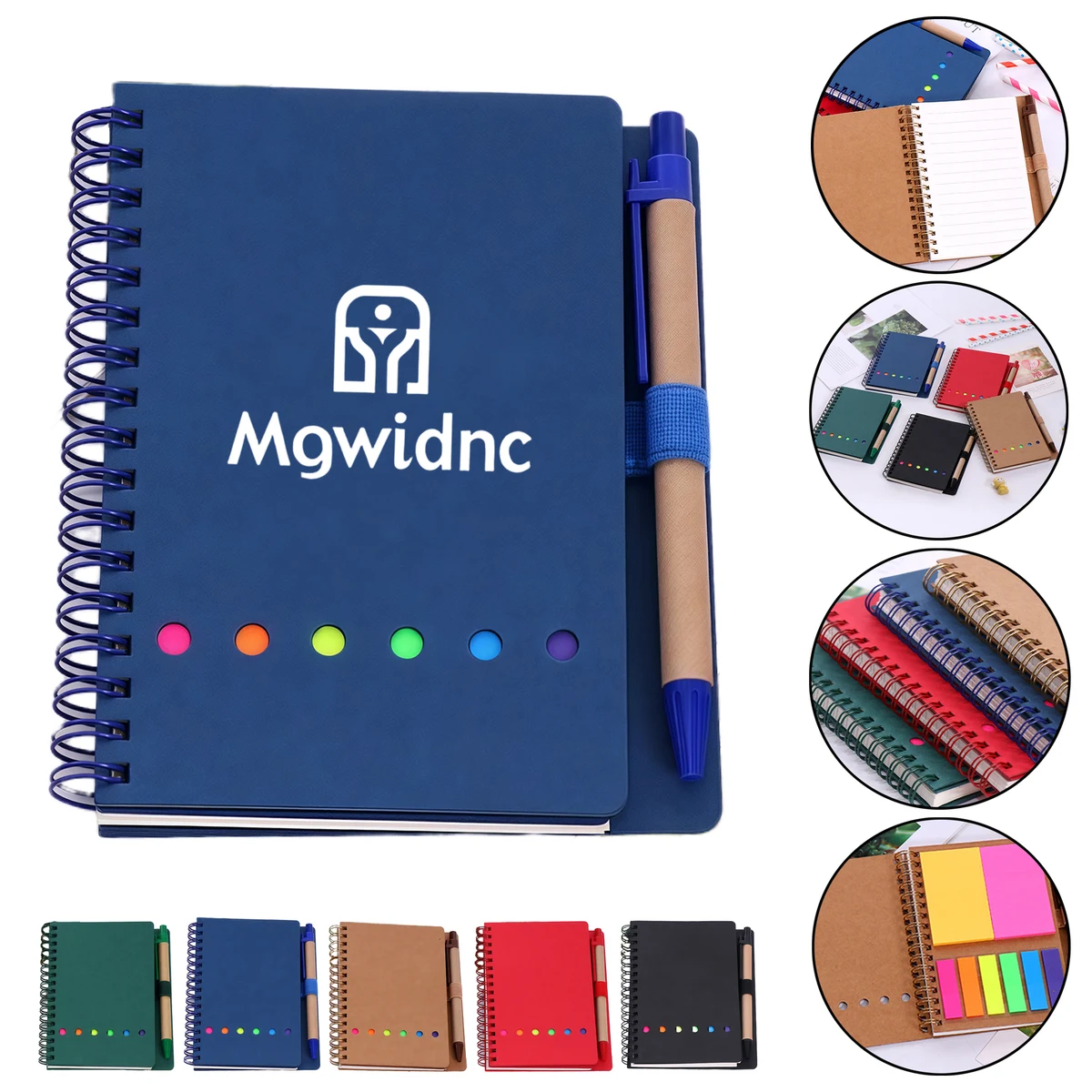 Reusable Office Notebook with Pen Holder 1