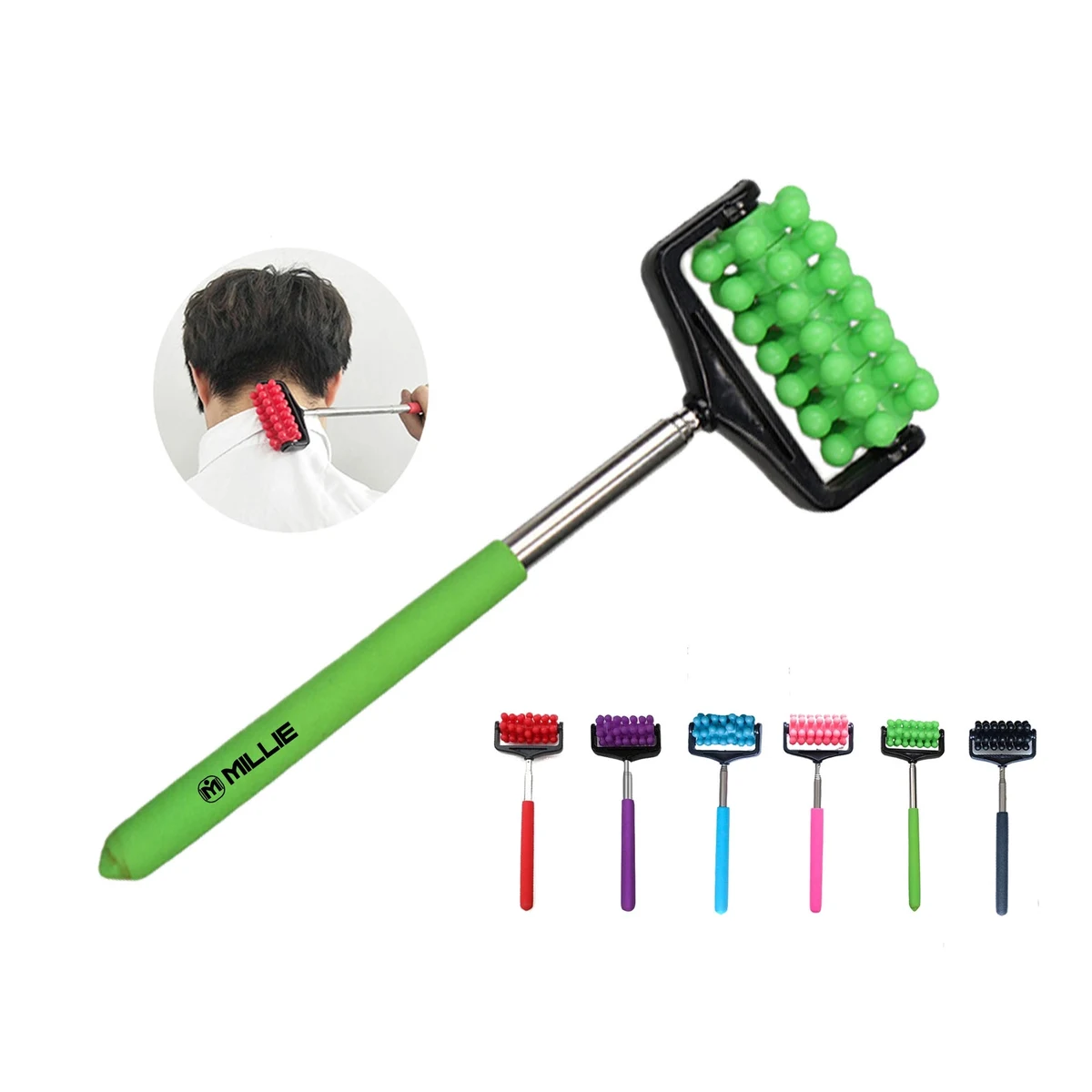 Stainless Steel Telescopic Roller Massager 1