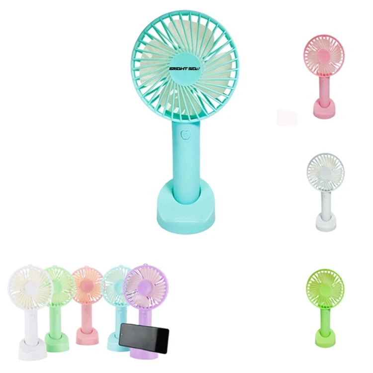 USB Rechargeable Handheld Fan with Phone Holder 1