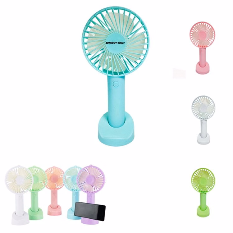 USB Rechargeable Handheld Fan with Phone Holder