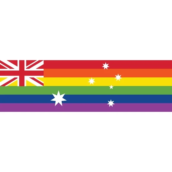Australia Pride Window Decals 3" x 10" 1