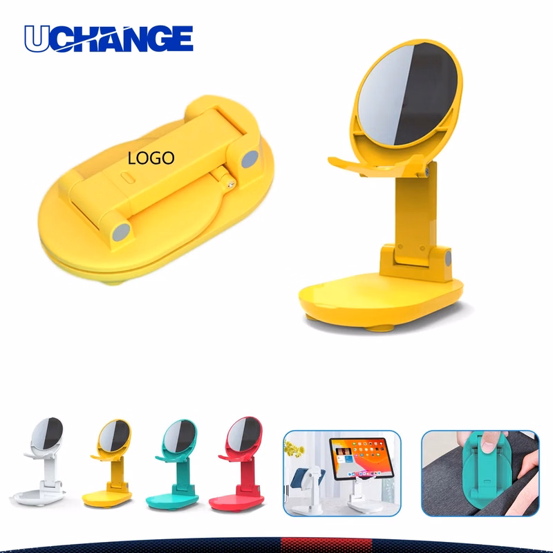Kiple Mirror Phone Stand Compact Desk Holder with Reflective Surface
