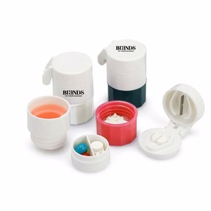 4 In 1 Pill Case Cup With Cutter And Grinder