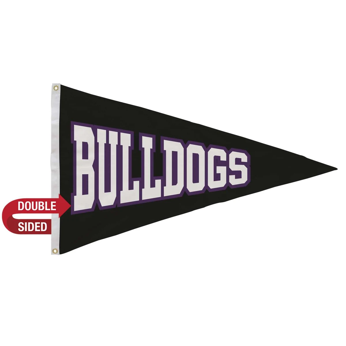 2.5' x 4' Nylon Pennant Flag Double-Sided 1