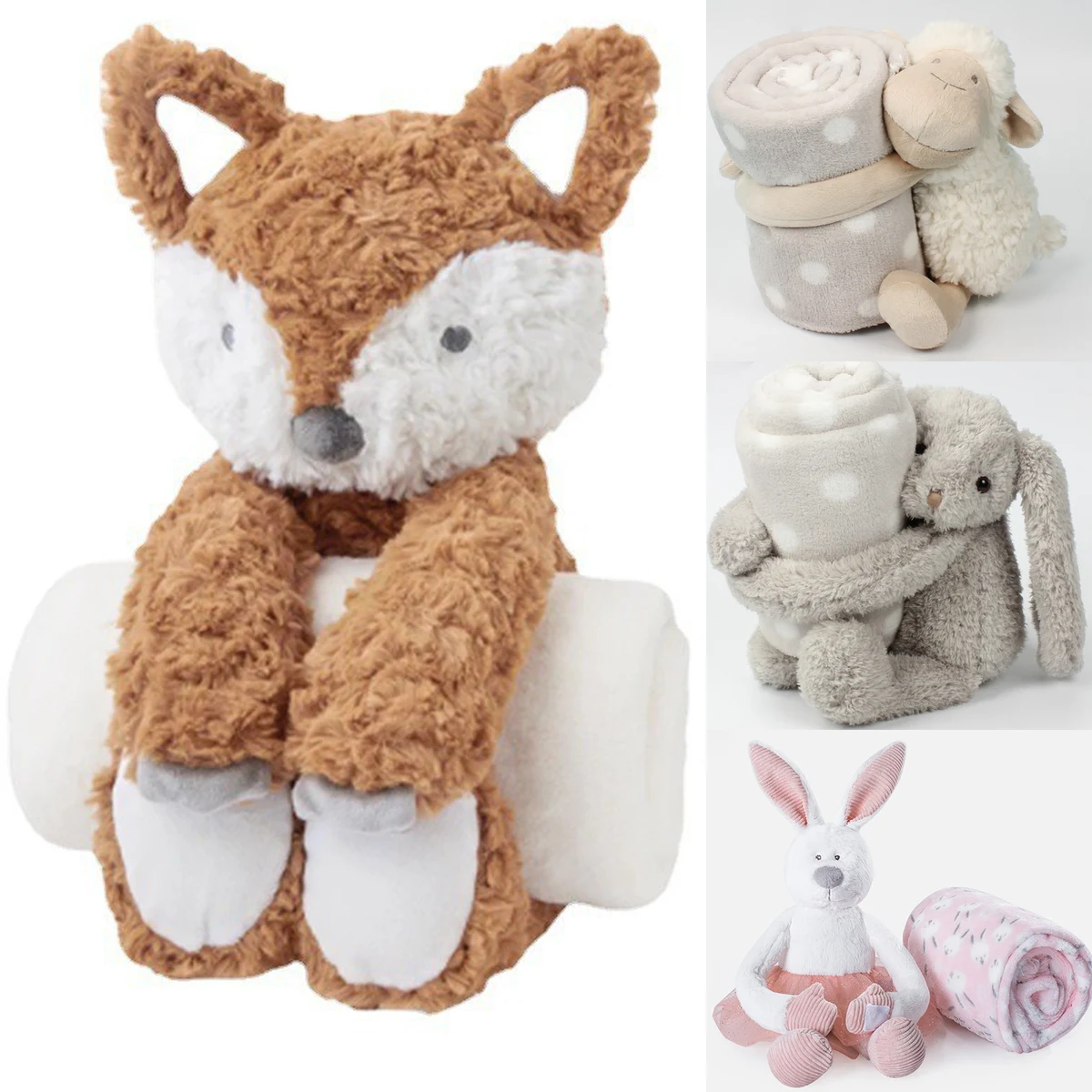 Custom 2 in 1 Plush Doll with Blanket with Your Own Design 1