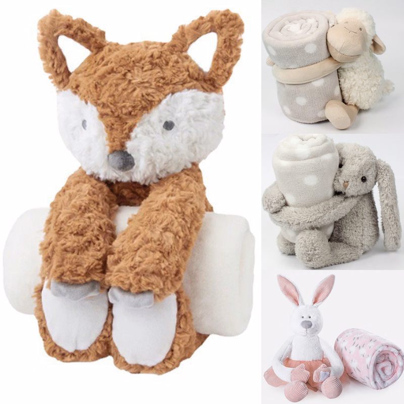 Custom 2 in 1 Plush Doll with Blanket with Your Own Design