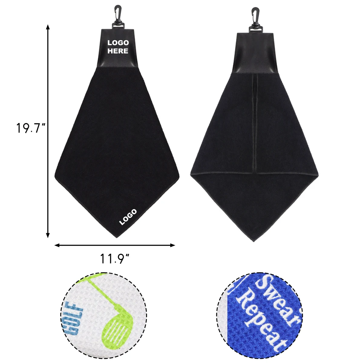 Custom Microfiber Golf Towel 1