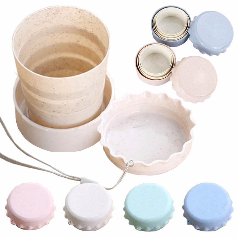 Straw Wheat PlasticFolding Cup