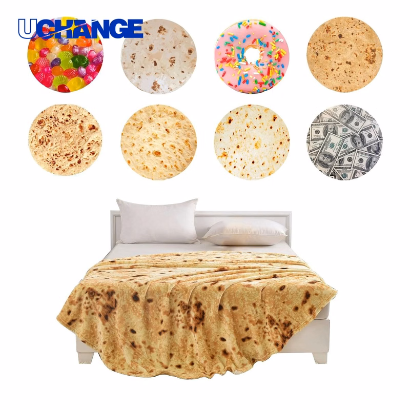Customizable Burrito Fleece Blanket