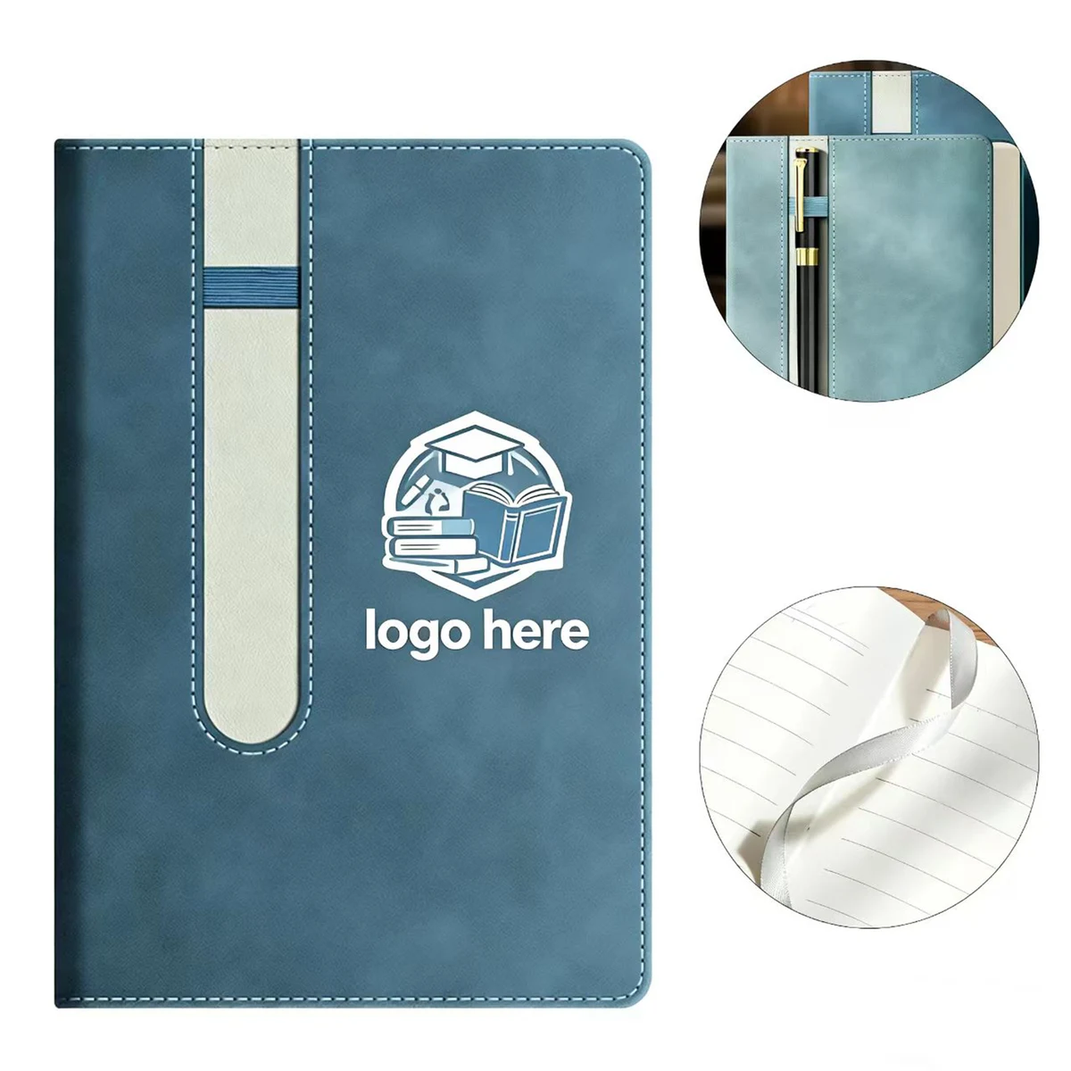 Notebook With A Pen Holder 1