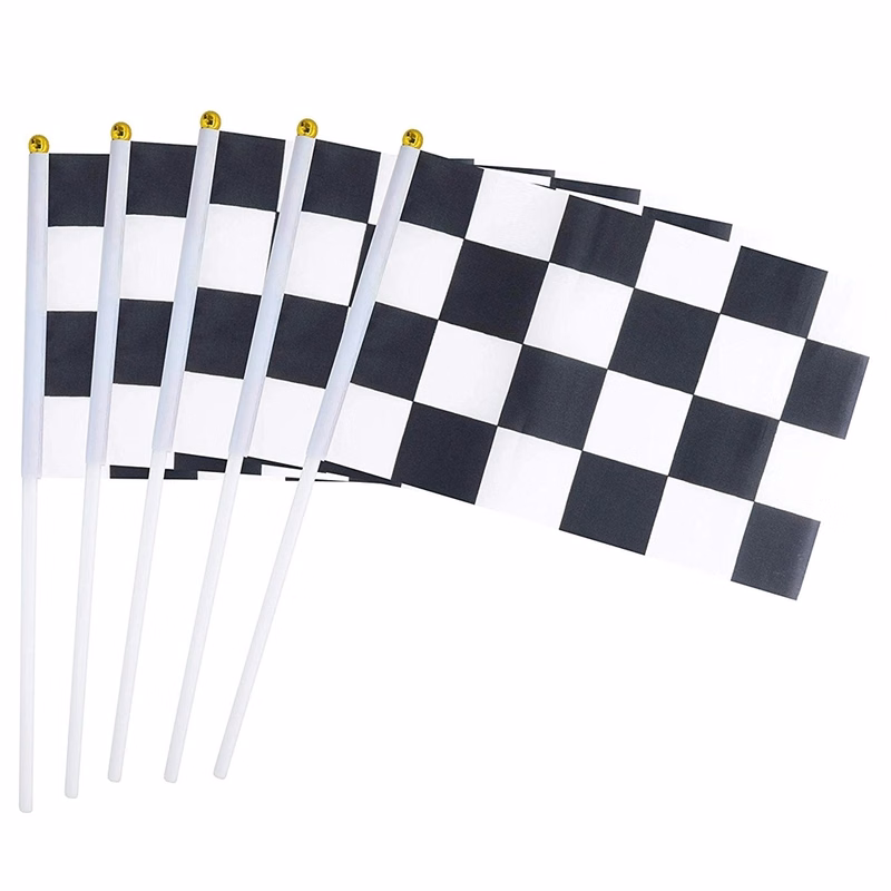 Hand Held Flag With Plastic Sticks For Festival