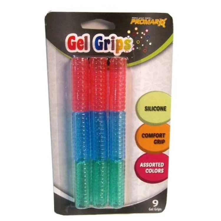 Gel Pencil Grips - Assorted 9 Pack 1