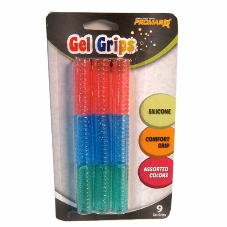 Gel Pencil Grips - Assorted 9 Pack