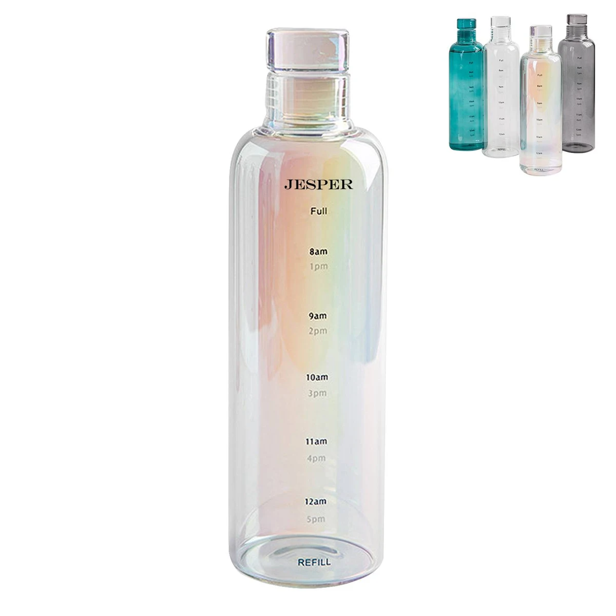 18Oz Reusable Times Glass Juice Bottle 1