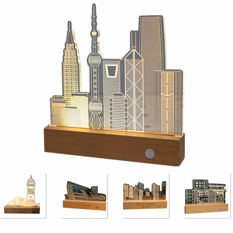 Personalized 3D Acrylic Night Light Base Rectangle
