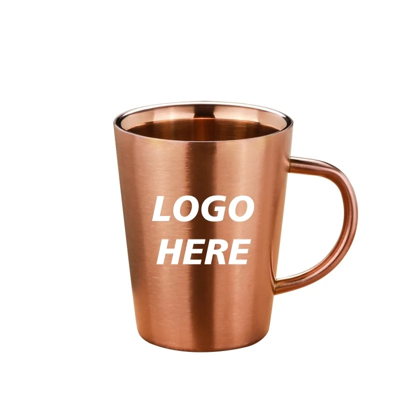 Custom 12 oz Double Walled Stainless Steel Coffee Mugs 1