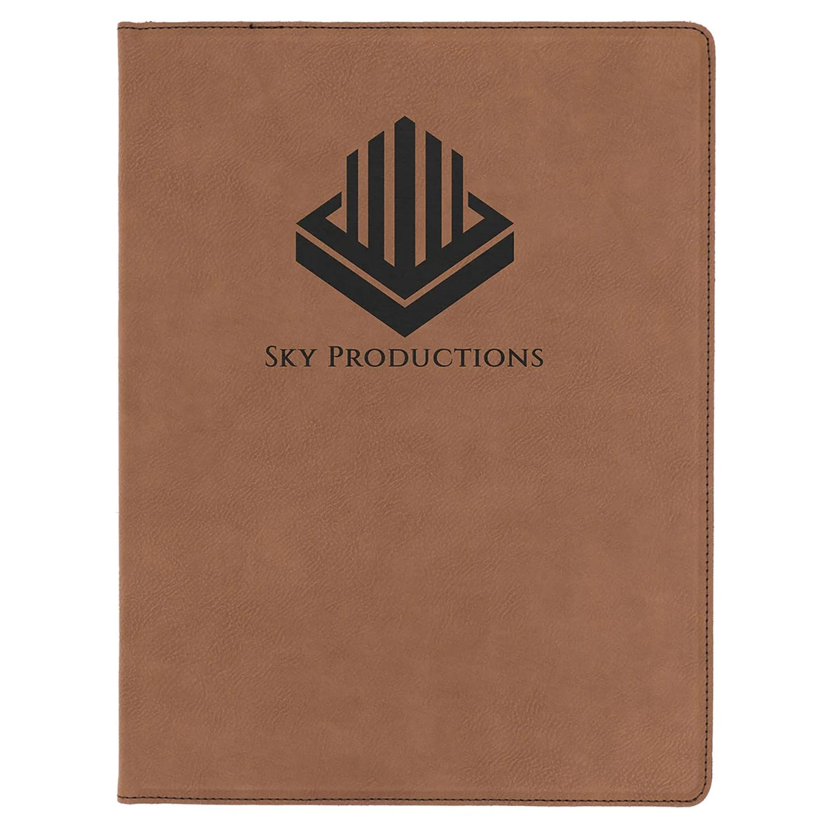 9 1/2" x 12" Laserable Leatherette Portfolio with Notepad 1