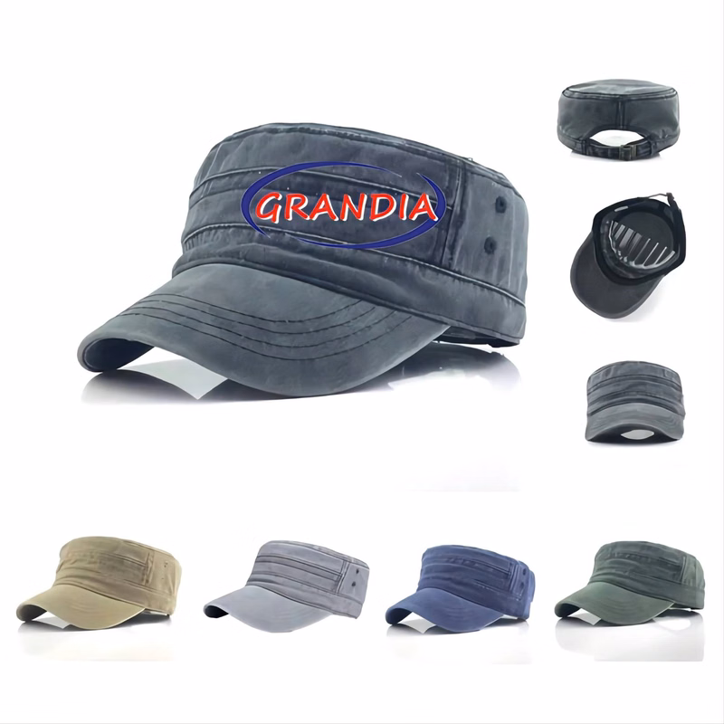 Washed Cotton Cadet Caps