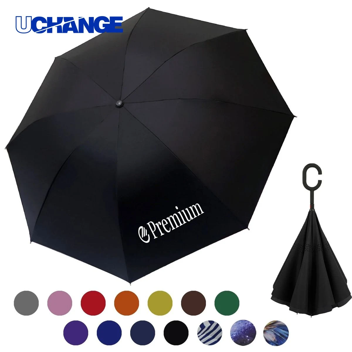 Windproof Inverted Umbrella for Rain 1